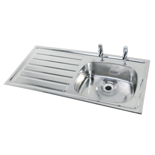 Hart Accessible Kitchen Sink - 2 Tap Holes - Left or Right Hand Drainer